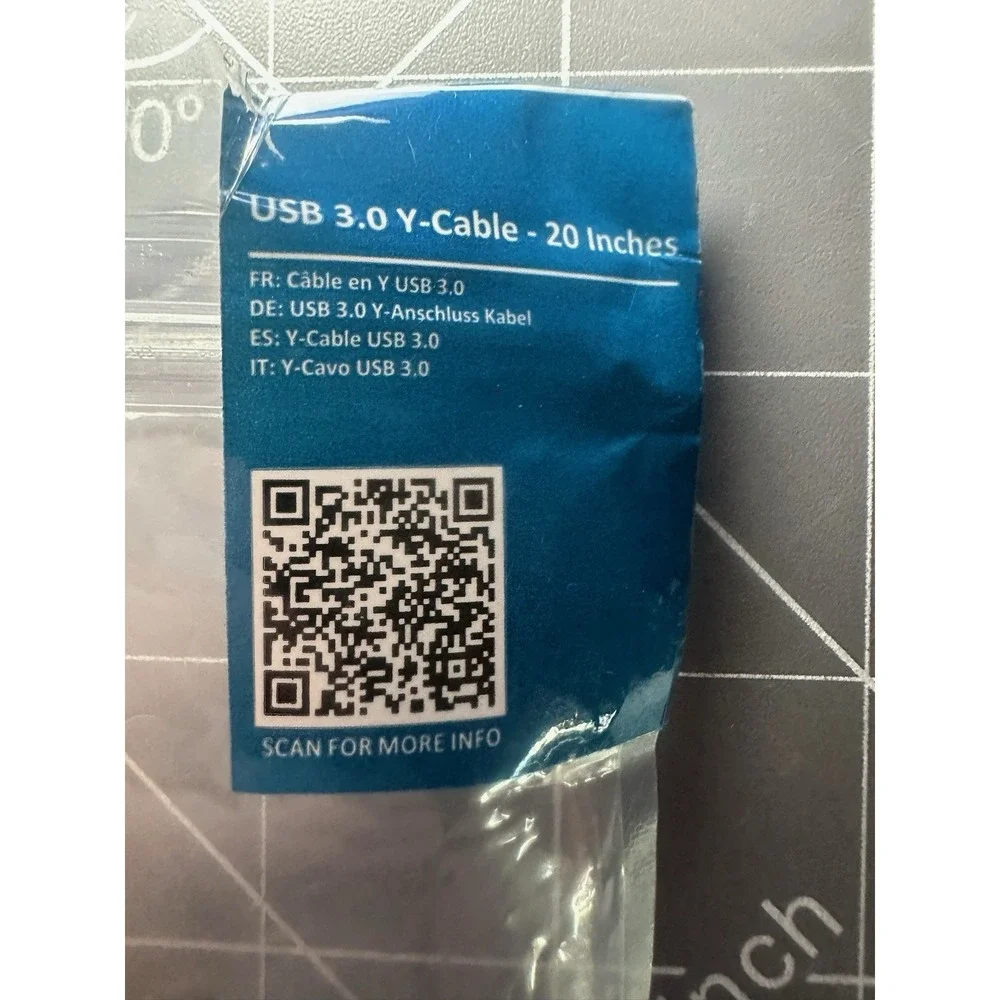 Lot of 3 USB Cables USB 3.0 A to A Data Cable + Micro USB Y Cable Bundle